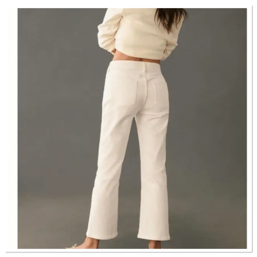 The Yaya Mid-Rise Crop Flare Jeans By Pilcro Anthropology